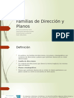 Familias de Dirección y Planos