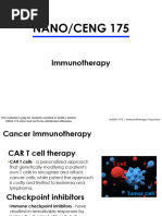 Lecture 21 Immunotherapy May 17