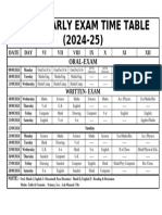 Exam Time Table-6 To 12