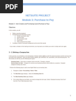 NetSuite Project - Module 3 - 1