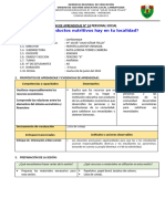 Sesión N 24 Alimentos Nutritivos Que Produce Mi Comunidad