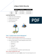 Configure Switch Security: Addressing Table