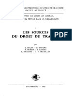 1007 Les Sources Du Droit Du Travail G Boldt P Durand P Horion A Kayser L Mengoni Et An Molenaar