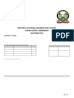 Kjsea G8-T2-003 Mathematics