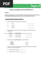 Physics 11 Starting Assignment - Yourname