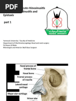 Nose, Sinuses, Acute Rhinosinusitis & Chronic Rhinosinusitis and Epistaxis Part 1 Dr. Hasan