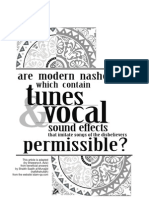 Are Modern Nasheeds Which Contain Tunes and Vocal Sound Effects Permissible?