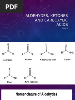 Aldehydes, Ketones and Carboxylic Acids