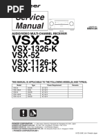 Pioneer VSX-53,1326,52,1126,1121