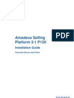 Amadeus Selling Platform 3.1 P120: Installation Guide