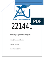 Sorting Algorithm Performance Report