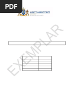 Grade 11 Provincial Examination Accounting P1 (English) November 2021 Possible Answers