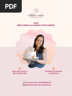 Bolos e Doces Menu - Natália Rocha