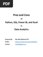 Pros Cons of Python SQL Power BI Excel in Analytics 1728077390