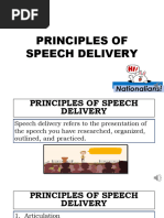 Lesson 9 Principles of Speech Delivery