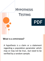 Hypothesis Testing