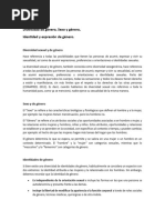 Semana 6 Diversidad de Género, Sexo y Género, Identidad de Género y Expresión de Género.