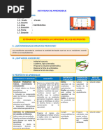 D4 A2 Sesion Mat. Estimamos y Medimos La Capacidad de Los Recipientes