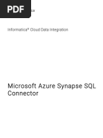 MicrosoftAzureSynapse (SQL) Connector en