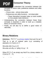 1) Binary Relations & Preference Relations