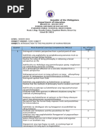 Budget of Work 1stsem