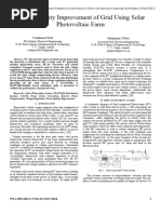 Power Quality Improvement of Grid Using Solar Photovoltaic Farm