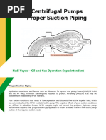 Centrifugal Pumps - Proper Suction Piping