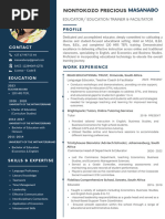 Masanabo NP Professional CV Resume