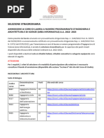 Avviso Selezione Straordinaria - Ammissione Ai Corsi Di Laurea A N. Programmato Di Ingegneria e Scienze - A.A. 2022-23