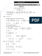 2024 JEE Advanced Home Practice Test 4 PAPER 1 Solutio Genetry