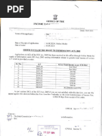 RTI For Income With PAN