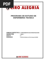 Silabus - Fundamentos de Investigacion Enf II - Diurno - Erick