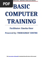 Computer Appreciation Training Manual PDF Version