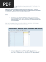 SAP PP Configuration Document