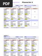 Cronograma 4°