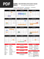 2024-2025 Melissa ISD Academic Calendar