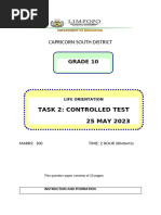 Grade 10 Life Orientation Question Bank