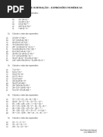 Adição e Subtração - Expressões Numéricas