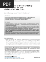 Antimicrobial Stewardship Approaches in The ICU