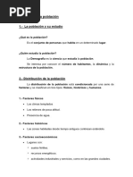 Apuntes 01 La Población y El Poblamiento (Curso 2024 - 2025)