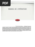 Model 520 Operators Manual - French