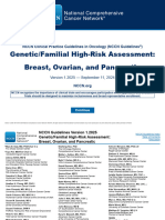 Avaliação Genética Familiar de Alto Risco - Mama, Ovário e Pâncreas NCCN