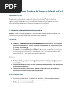 Plan Integral para Erradicar La Violencia Infantil en Perú