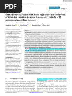 2024 - Zhang - Orthodontic Extrusion With Fixed Appliances For Treatment of Intrusive Luxation