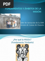 Fundamentos y Ámbitos de La Misión