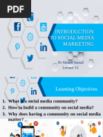 Lecture 13 Introduction To Social Media Marketing