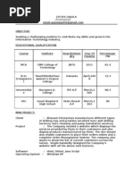 Jyothi - Resume