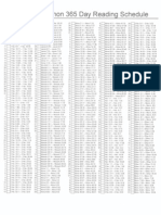 365 Day BOM Reading Chart