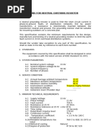 Spec For Neutral Grounding Resister