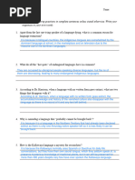 3C Reading Comprehension (SE) Short Answer Questions